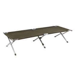 Lit picot type US Mil-Tec en aluminium 210 x 70 cm - Vert olive