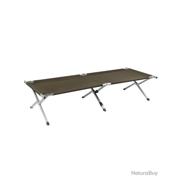 Lit picot type US Mil-Tec en aluminium 210 x 70 cm - Vert olive