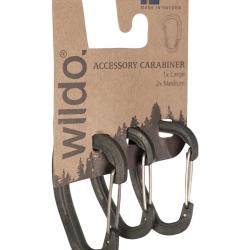 Lot de 3 mousquetons d'accessoire Wildo en polyoxym&eacute;thyl&egrave;ne - Vert olive