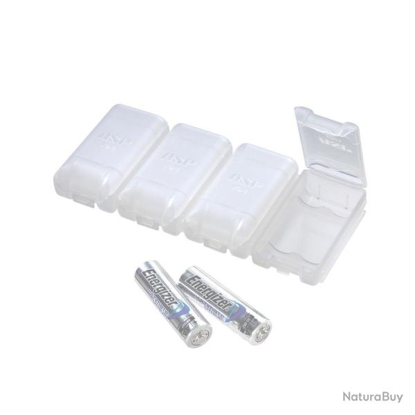 Lot de 4 bo�tiers de rangement ASP Link Case pour 2 piles LR6 - Autre