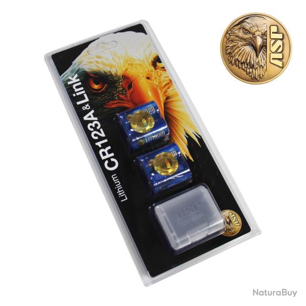 Lot de 4 piles lithium CR123A 3 V ASP protection PTC - Autre