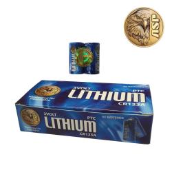 Lot de 50 piles lithium CR123A ASP 3 V &agrave; circuit de protection - Autre