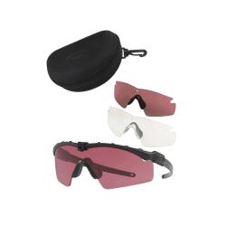 Lunettes balistiques Oakley SI M-Frame - Noir / 2 &eacute;crans (prizm, clair)
