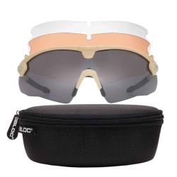 Lunettes de protection balistiques Bloc Tactical LYNX kit - Tan