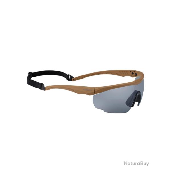 Lunettes de protection Swiss Eye Blackhawk monture nylon - Coyote