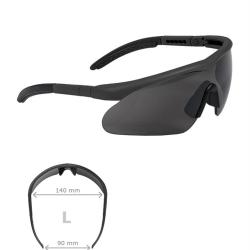 Lunettes de protection Swiss Eye Raptor monture nylon UV-400 - Noir