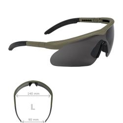 Lunettes de protection Swiss Eye Raptor monture nylon UV-400 - Vert olive