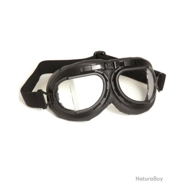 Lunettes de protection type RAF Mil-Tec monture ABS verres - Noir