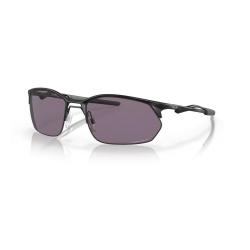 Lunettes de soleil Oakley SI Wiretap 2.0 monture m&eacute;tallique - Noir satin / 1 &eacute;cran prizm gris