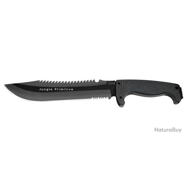 Machette SOG Jungle Primitive acier 8Cr13MoV lame 241 mm - Noir