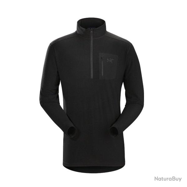 Maillot de corps Arc'teryx LEAF Cold WX Zip Neck AR premi�re - Noir / L