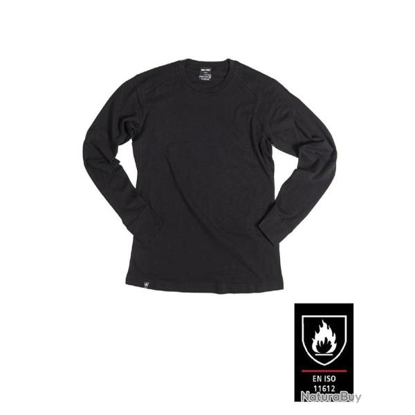 Maillot de corps ignifug� Mil-Tec modacrylique coton certifi� - Noir / XXL