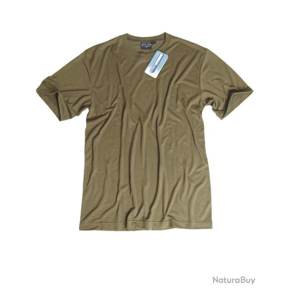 Maillot de corps Mil-Tec en tissu Coolmax manches courtes - Coyote / S