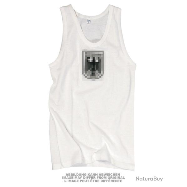 Maillot de sport Bundeswehr en pur coton � embl�me d'occasion - Blanc