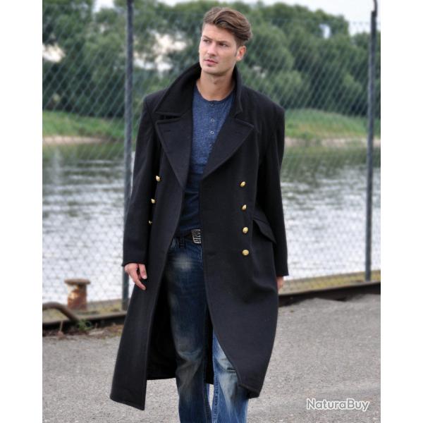 Manteau de marine Bundeswehr Mil-Tec en drap laine-viscose - Autre / 50