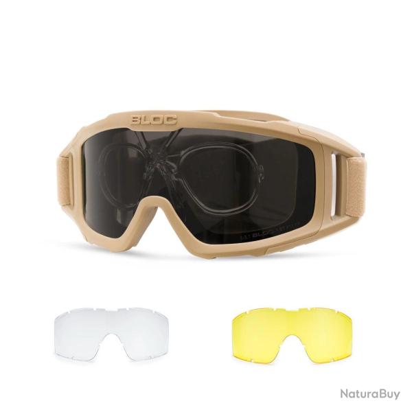 Masque balistique Bloc Tactical HAWKFIRE XR kit - Tan