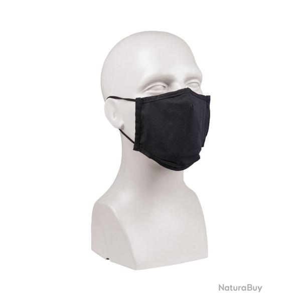 Masque de protection Mil-Tec en coton ripstop doubl� lavable - Noir