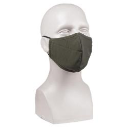 Masque en tissu Mil-Tec en polyester &eacute;lasthanne doubl&eacute; coton - Vert olive