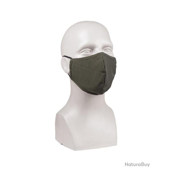 Masque en tissu Mil-Tec en polyester �lasthanne doubl� coton - Vert olive