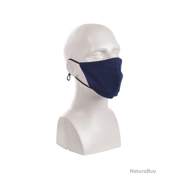 Masque facial Mil-Tec en ripstop polycoton avec barrette - Bleu marine