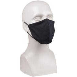 Masque facial Mil-Tec en ripstop polycoton avec barrette - Noir