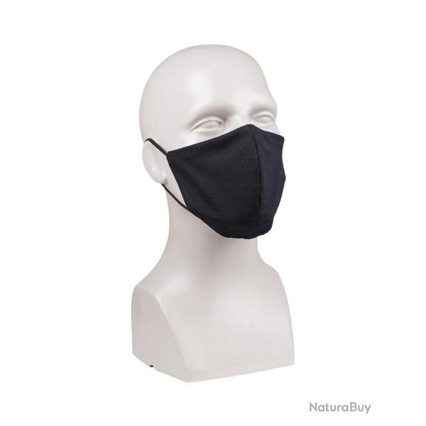 Masque facial Mil-Tec en ripstop polycoton avec barrette - Noir