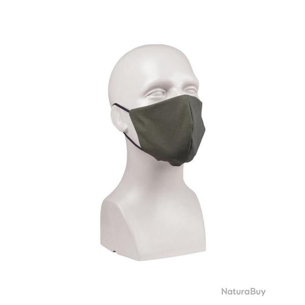 Masque facial Mil-Tec en ripstop polycoton avec barrette - Vert olive