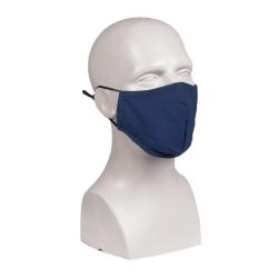 Masque tissu Mil-Tec en polycoton Ripstop doubl&eacute; coton cordon - Bleu marine