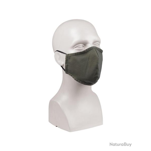 Masque tissu Mil-Tec en polycoton Ripstop doubl� coton cordon - Vert olive