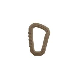 Mini mousqueton ASP Carabiner en polym&egrave;re - Coyote