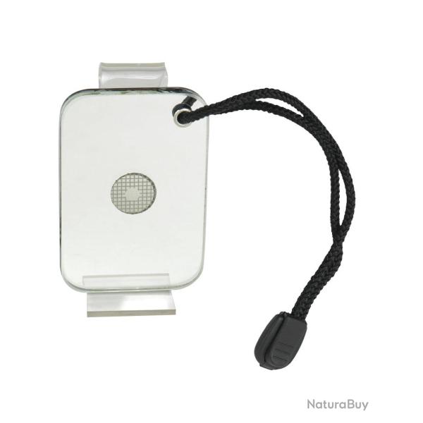 Miroir de survie US Mil-Tec 77 x 50 mm avec trou de vis�e - Autre