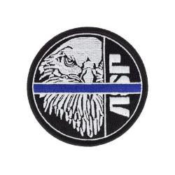 Morale patch ASP Blue Line &agrave; l'aigle brod&eacute;, dos - Autre
