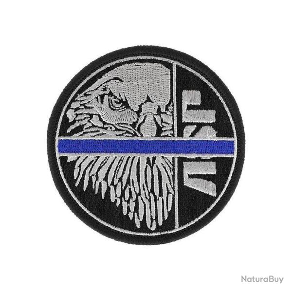 Morale patch Blue Line ASP, aigle brod� sur disque - Autre