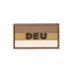 Morale patch Bundeswehr DEU Mil-Tec en PVC 3D 5,5 x 3 cm &agrave; dos - Desert Camo