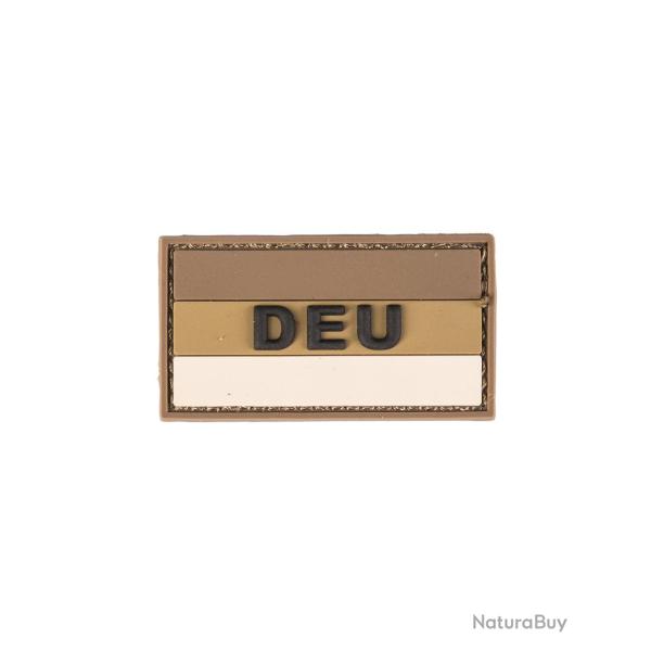 Morale patch Bundeswehr DEU Mil-Tec en PVC 3D 5,5 x 3 cm � dos - Desert Camo