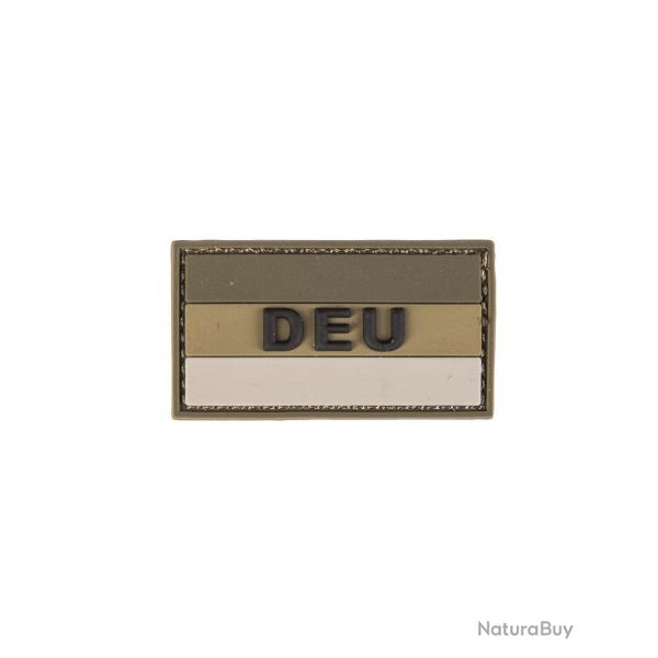 Morale patch Bundeswehr DEU Mil-Tec en PVC 3D 5,5 x 3 cm � dos - Vert olive