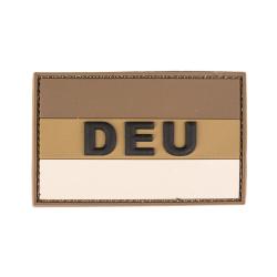 Morale patch Bundeswehr DEU Mil-Tec en PVC 3D 5,5 x 8,5 cm - Desert Camo