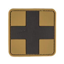 Morale patch premiers secours grand format Mil-Tec 3D PVC - Coyote