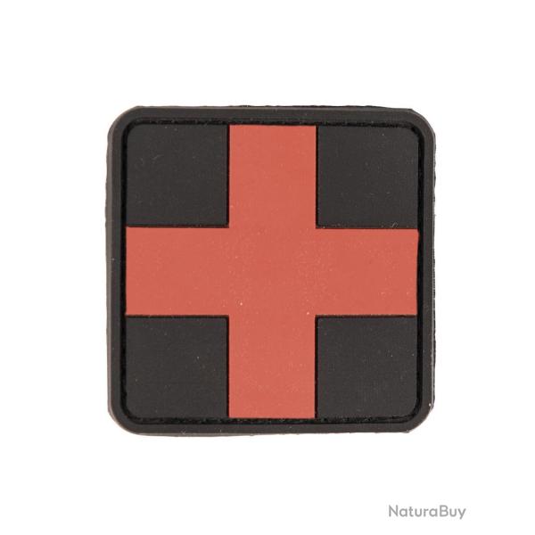 Morale patch premiers secours grand format Mil-Tec 3D PVC - Noir