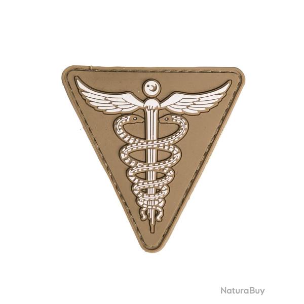Morale patch signalisation m�dicale Mil-Tec 3D en PVC 7 x 7 cm - Coyote
