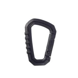 Mousqueton ASP Carabiner en polym&egrave;re haute r&eacute;sistance, 8,89 cm - Noir