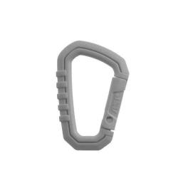 Mousqueton ASP Carabiner en polym&egrave;re haute r&eacute;sistance, 8,89 cm - Gris