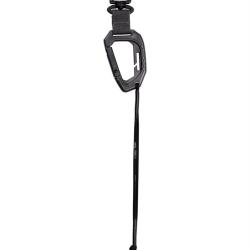 Mousqueton MissionGear Mil-Tec en POM 9 cm avec sangle nylon - Noir