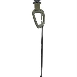 Mousqueton MissionGear Mil-Tec en POM 9 cm avec sangle nylon - Vert olive