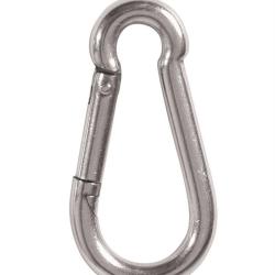 Mousqueton utilitaire Mil-Tec acier inoxydable 6 cm - Autre
