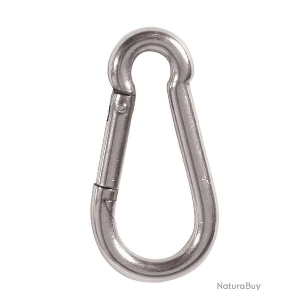 Mousqueton utilitaire Mil-Tec acier inoxydable 6 cm - Autre