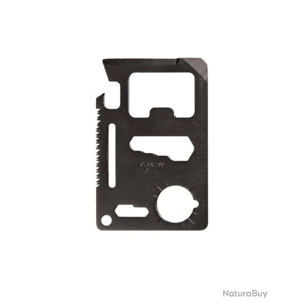 Outil multifonctions Mil-Tec 11 fonctions acier inoxydable - Noir