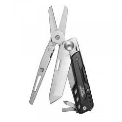 Outil multifonctions Pentagon Odin manche aluminium ciseaux - Noir