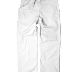 Pantalon &agrave; pont type marine Mil-Tec en polycoton 65/35 - Blanc / 58