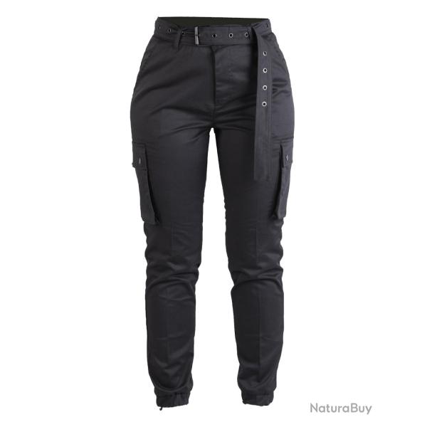 Pantalon cargo femme Mil-Tec en polyester-coton - Noir / XXL